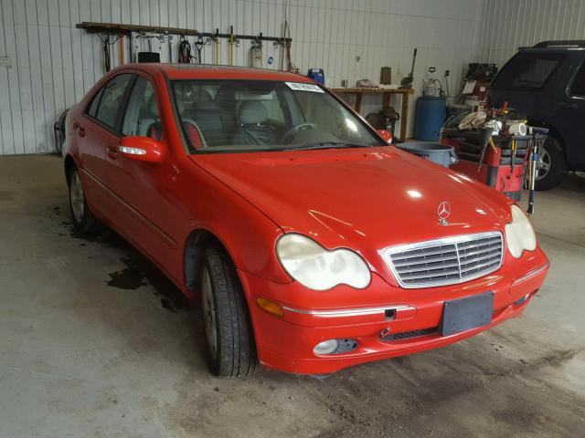 WDBRF61J43F307283 - 2003 MERCEDES-BENZ C 240 RED photo 1