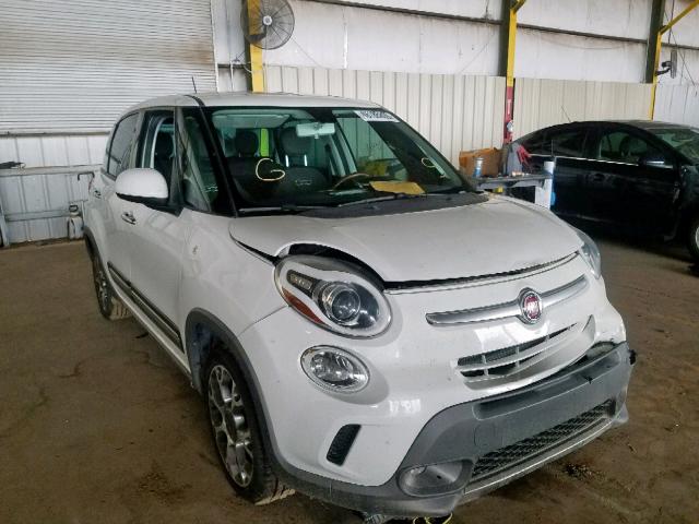 ZFBCFADH9EZ010372 - 2014 FIAT 500L TREKK WHITE photo 1