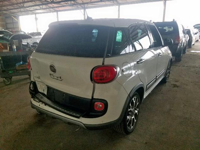 ZFBCFADH9EZ010372 - 2014 FIAT 500L TREKK WHITE photo 4