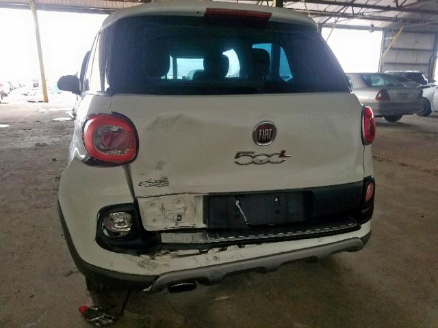 ZFBCFADH9EZ010372 - 2014 FIAT 500L TREKK WHITE photo 9