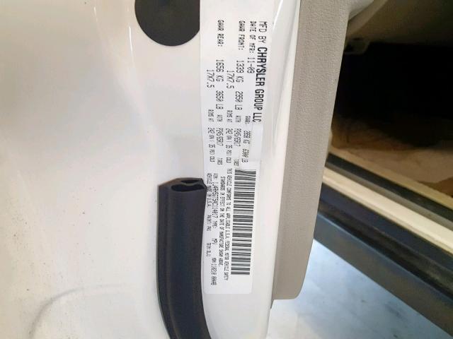 1J4RH5GT5AC114017 - 2010 JEEP COMMANDER თეთრი ფოტო 10