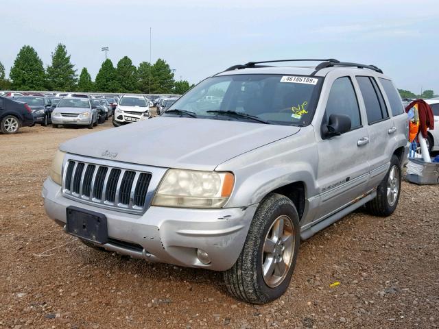 1J8GW68J74C398995 - 2004 JEEP GRAND CHER SILVER photo 2