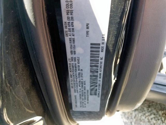 4S4BT62CX57101907 - 2005 SUBARU BAJA SPORT BLACK photo 10