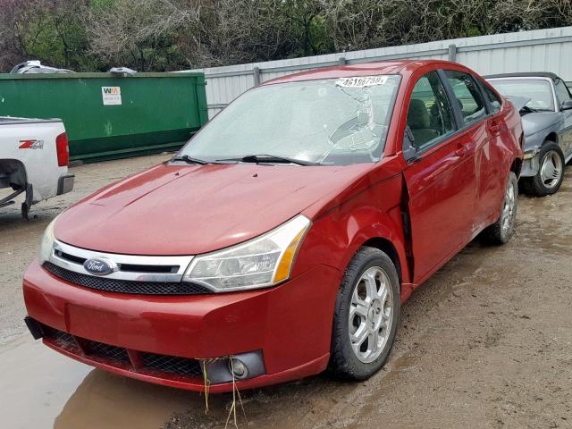 1FAHP36N89W142244 - 2009 FORD FOCUS SES RED photo 2