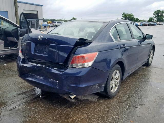 1HGCP264X8A149652 - 2008 HONDA ACCORD LXP BLUE photo 4