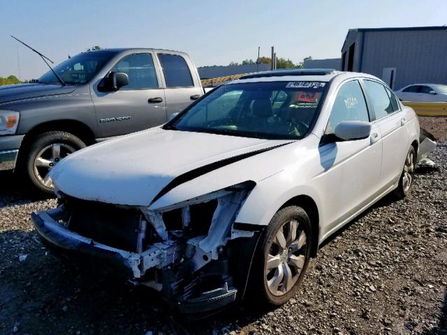 1HGCP2F80AA021400 - 2010 HONDA ACCORD EXL WHITE photo 2