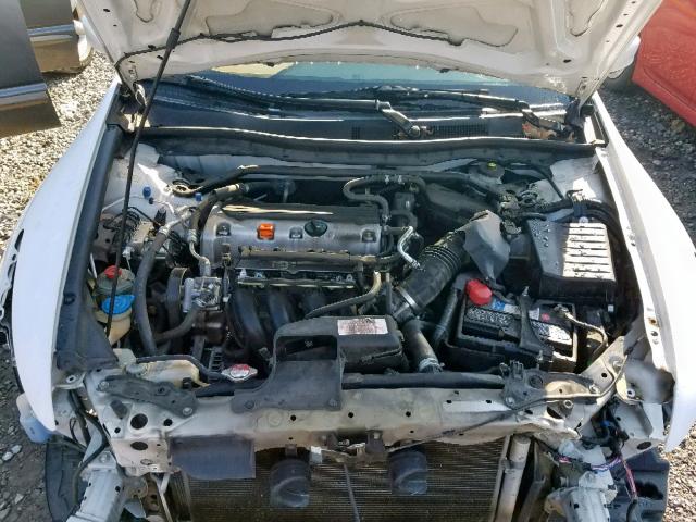 1HGCP2F80AA021400 - 2010 HONDA ACCORD EXL WHITE photo 7