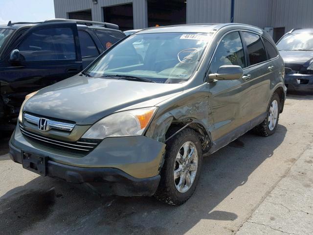 JHLRE48767C122794 - 2007 HONDA CR-V EXL GREEN photo 2