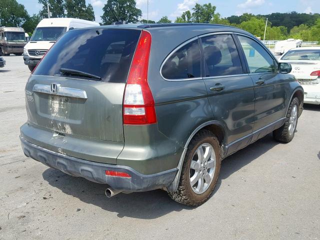 JHLRE48767C122794 - 2007 HONDA CR-V EXL GREEN photo 4