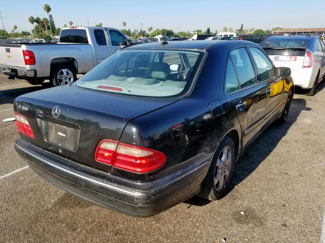 WDBJF65J52B418583 - 2002 MERCEDES-BENZ E 320 BLACK photo 4