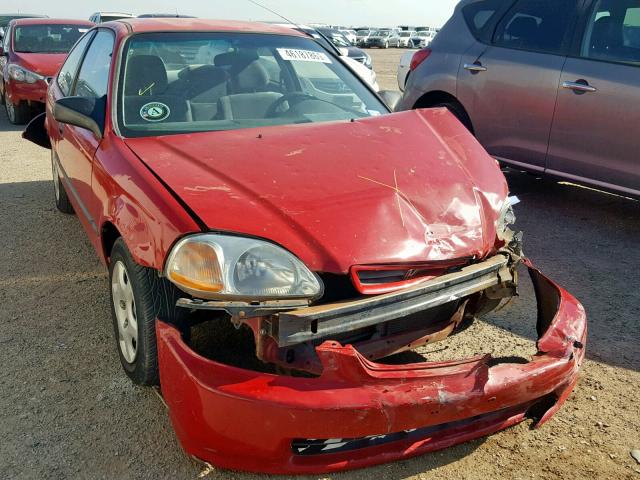 1HGEJ612XWL091647 - 1998 HONDA CIVIC DX RED photo 1