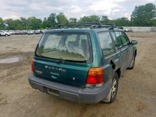 JF1SF6355XH741425 - 1999 SUBARU FORESTER L GREEN photo 4