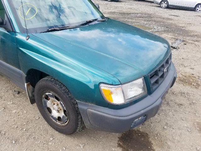 JF1SF6355XH741425 - 1999 SUBARU FORESTER L GREEN photo 9