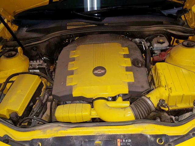 2G1FA1ED6B9129368 - 2011 CHEVROLET CAMARO LS YELLOW photo 7