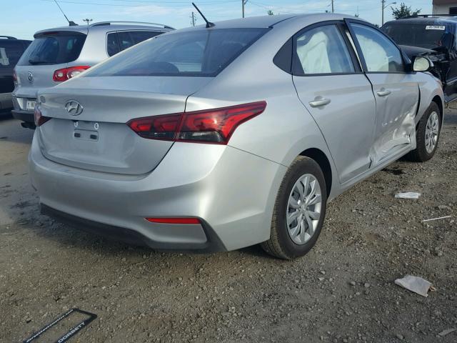 3KPC24A31JE026719 - 2018 HYUNDAI ACCENT SEL SILVER photo 4