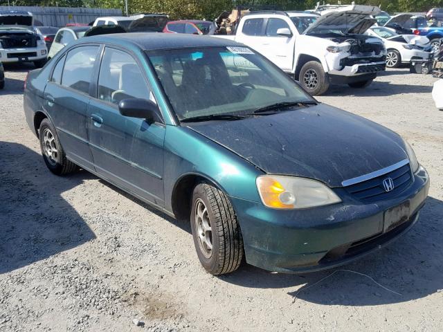 2HGES165X2H556096 - 2002 HONDA CIVIC GREEN photo 1