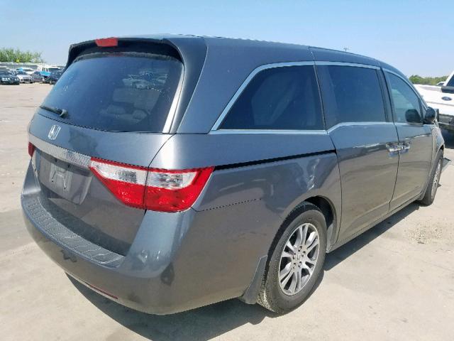 5FNRL5H47CB106860 - 2012 HONDA ODYSSEY EX GRAY photo 4