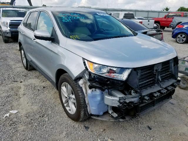 2FMTK3J96FBB72929 - 2015 FORD EDGE SEL SILVER photo 1