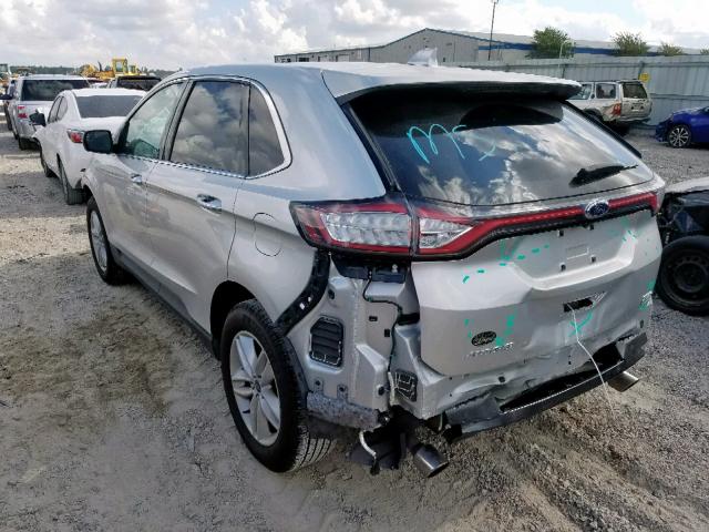 2FMTK3J96FBB72929 - 2015 FORD EDGE SEL SILVER photo 3