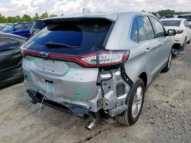 2FMTK3J96FBB72929 - 2015 FORD EDGE SEL SILVER photo 4