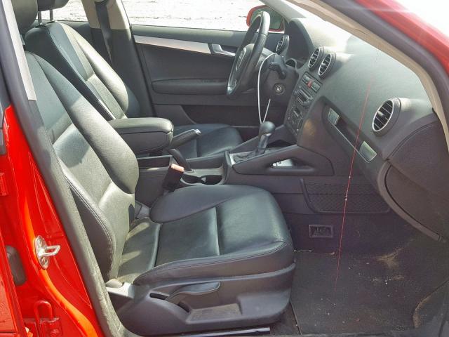 WAUNF78P27A021996 - 2007 AUDI A3 2.0 PRE RED photo 5