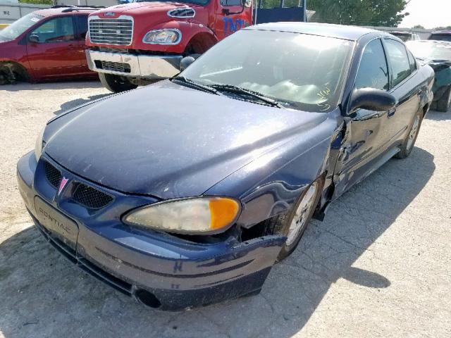 1G2NE52F74C159175 - 2004 PONTIAC GRAND AM S BLUE photo 2