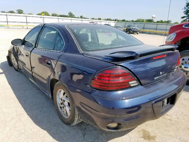 1G2NE52F74C159175 - 2004 PONTIAC GRAND AM S BLUE photo 3