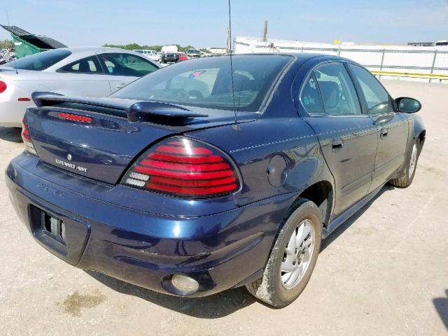 1G2NE52F74C159175 - 2004 PONTIAC GRAND AM S BLUE photo 4