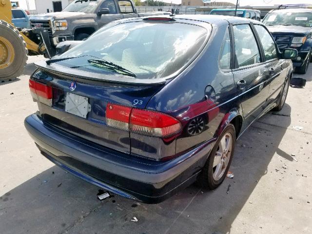 YS3DF55K822027857 - 2002 SAAB 9-3 SE BLUE photo 4