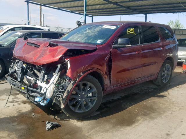 1C4SDHCT2JC495478 - 2018 DODGE DURANGO R/ MAROON photo 2