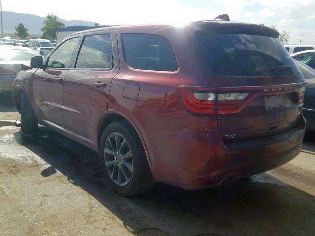 1C4SDHCT2JC495478 - 2018 DODGE DURANGO R/ MAROON photo 3