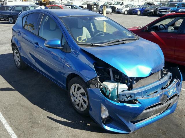 JTDKDTB31F1111228 - 2015 TOYOTA PRIUS C BLUE photo 1