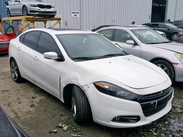 1C3CDFEBXED675048 - 2014 DODGE DART GT WHITE photo 1