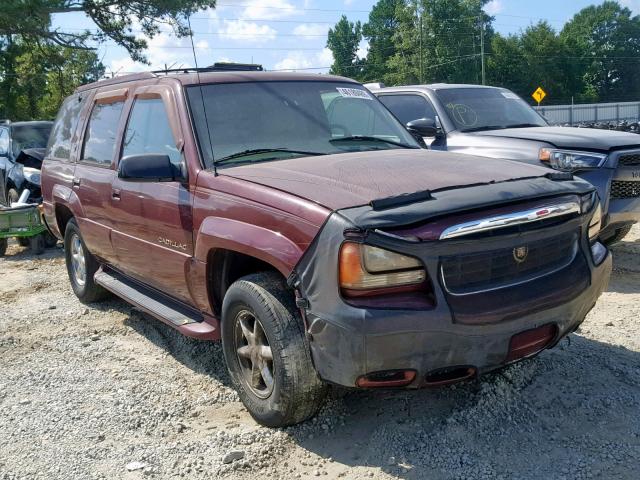 1GYEK13R5YR116621 - 2000 CADILLAC ESCALADE BURGUNDY photo 1