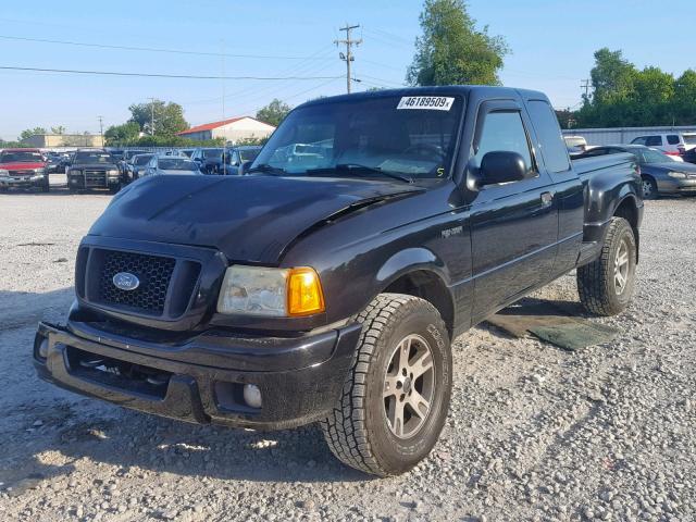 1FTYR45E44PA64334 - 2004 FORD RANGER SUP BLACK photo 2