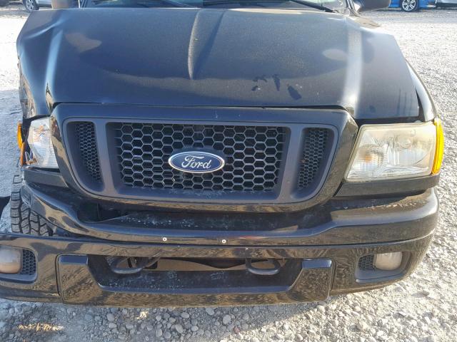 1FTYR45E44PA64334 - 2004 FORD RANGER SUP BLACK photo 7