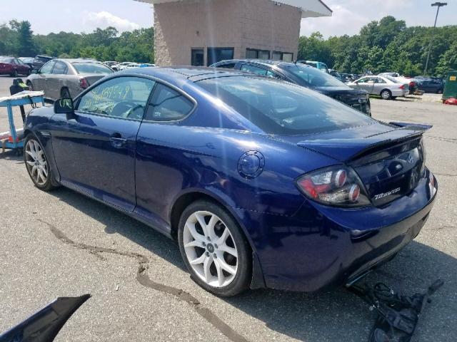 KMHHN66F97U256137 - 2007 HYUNDAI TIBURON GT BLUE photo 3