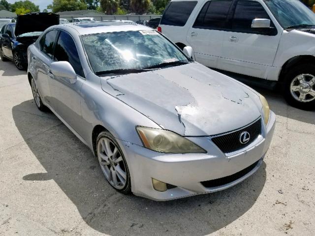 JTHBK262775029305 - 2007 LEXUS IS 250 SILVER photo 1