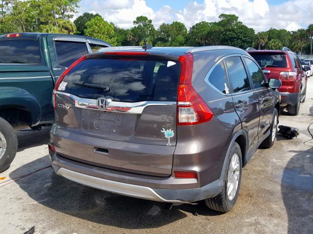 2HKRM3H72FH533283 - 2015 HONDA CR-V EXL BROWN photo 4