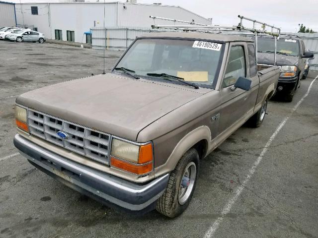 1FTCR14T3KPB61367 - 1989 FORD RANGER SUP BROWN photo 2