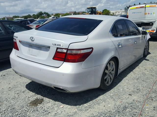 JTHBL46F785069137 - 2008 LEXUS LS 460 SILVER photo 4