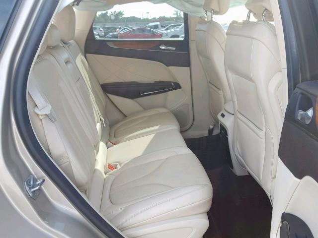 5LMCJ2A99FUJ07612 - 2015 LINCOLN MKC GOLD photo 6