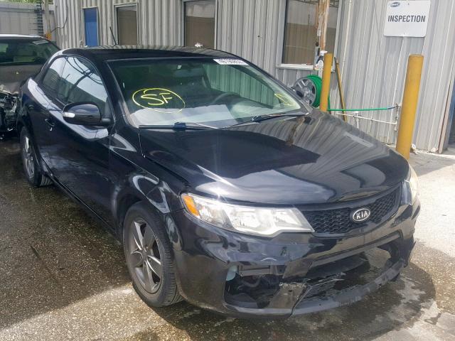 KNAFU6A23A5274411 - 2010 KIA FORTE EX BLACK photo 1