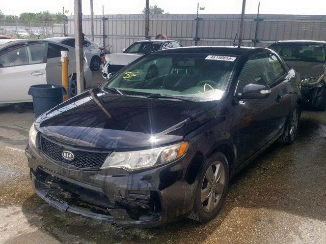 KNAFU6A23A5274411 - 2010 KIA FORTE EX BLACK photo 2