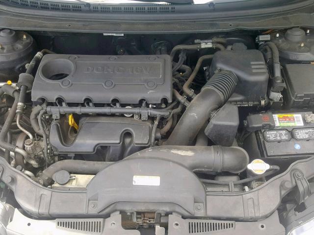 KNAFU6A23A5274411 - 2010 KIA FORTE EX BLACK photo 7