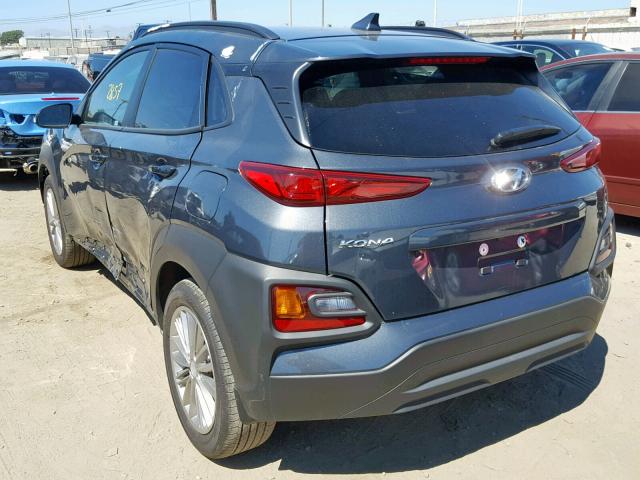 KM8K62AA6KU248514 - 2019 HYUNDAI KONA SEL GRAY photo 3