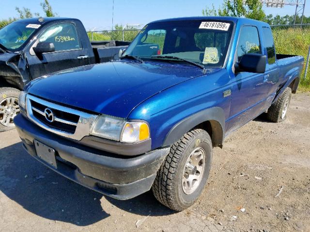 4F4YR46U38PM01689 - 2008 MAZDA B3000 CAB BLUE photo 2