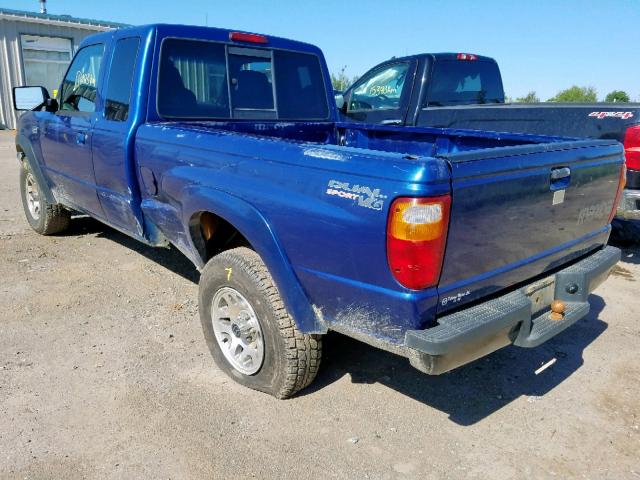 4F4YR46U38PM01689 - 2008 MAZDA B3000 CAB BLUE photo 3