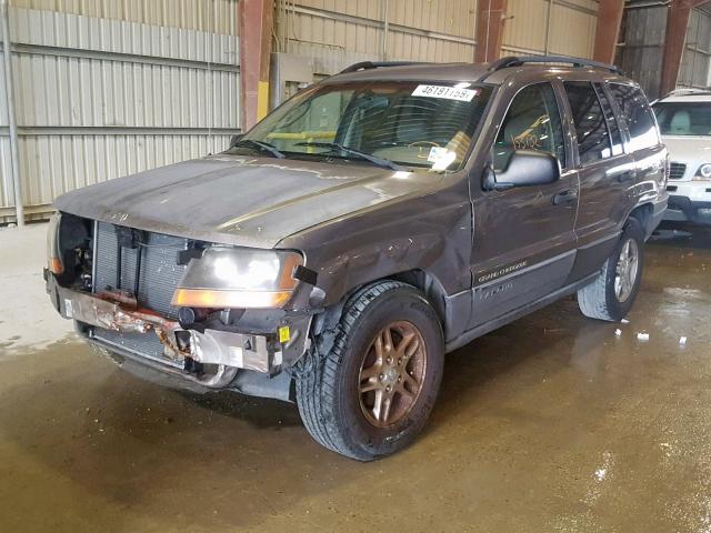 1J4GX48S42C103182 - 2002 JEEP GRAND CHER BROWN photo 2