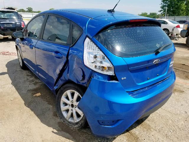 3FADP4EJ0BM154235 - 2011 FORD FIESTA SE BLUE photo 3